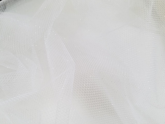 ドレス生地　グリッターチュール